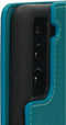 Mobiparts hoesje geschikt voor Samsung Galaxy S21 - Saffiano Wallet/Portemonnee hoesje - Magneet Sluiting - 3 Opbergvakken - Blauw Turquoise