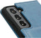 Mobiparts hoesje geschikt voor Samsung Galaxy S21 - Wallet/Boekhoesje - Eco Leer - Magneet Sluiting - Opberg vakken - Blauw