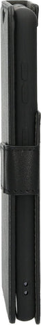 Mobiparts hoesje geschikt voor Samsung Galaxy S21 - Wallet/Boekhoesje - Eco Leer - Magneet Sluiting - Opberg vakken - Zwart