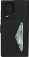 Mobiparts hoesje geschikt voor Samsung Galaxy S22 Ultra - Wallet/Boekhoesje - Eco Leer - Magneet Sluiting - Opberg vakken - Zwart