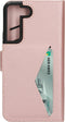Mobiparts hoesje geschikt voor Samsung Galaxy S22 - Wallet/Boekhoesje - Eco Leer - Magneet Sluiting - Opberg vakken - Roze