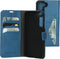 Mobiparts hoesje geschikt voor Samsung Galaxy S22 - Wallet/Boekhoesje - Eco Leer - Magneet Sluiting - Opberg vakken - Blauw