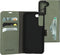 Mobiparts hoesje geschikt voor Samsung Galaxy S22 - Wallet/Boekhoesje - Eco Leer - Magneet Sluiting - Opberg vakken - Groen