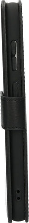 Mobiparts hoesje geschikt voor Samsung Galaxy S23 Ultra - Wallet/Boekhoesje - Eco Leer - Magneet Sluiting - Opberg vakken - Zwart