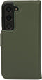 Mobiparts hoesje geschikt voor Samsung Galaxy S23 - Wallet 2-in-1 Boekhoesje - MagSafe - Echt Leder - Uitneembare Case - Sterke Magneet Sluiting - Contactloos betalen - Groen