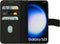 Mobiparts hoesje geschikt voor Samsung Galaxy S23 - Wallet 2-in-1 Boekhoesje - MagSafe - Echt Leder - Uitneembare Case - Sterke Magneet Sluiting - Contactloos betalen - Zwart