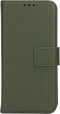 Mobiparts hoesje geschikt voor Samsung Galaxy S23 - Wallet 2-in-1 Boekhoesje - MagSafe - Echt Leder - Uitneembare Case - Sterke Magneet Sluiting - Contactloos betalen - Groen