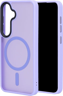 Mobiparts hoesje geschikt voor Samsung Galaxy S25 - Hardcover - MagSafe - Roze Paars