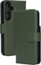 Mobiparts hoesje geschikt voor Samsung Galaxy S25 - Wallet 2-in-1 Boekhoesje - MagSafe - Echt Leder - Uitneembare Case - Sterke Magneet Sluiting - Contactloos betalen - Groen