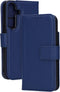 Mobiparts hoesje geschikt voor Samsung Galaxy S25 - Wallet 2-in-1 Boekhoesje - MagSafe - Echt Leder - Uitneembare Case - Sterke Magneet Sluiting - Contactloos betalen - Blauw
