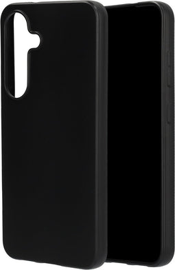 Mobiparts hoesje geschikt voor Samsung Galaxy S25 - Zacht TPU - Schokabsorberend TPU - Grip Coating - Zwart