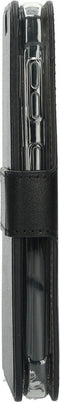 Mobiparts hoesje geschikt voor Samsung Galaxy Xcover 5 - Wallet/Boekhoesje - Eco Leer - Magneet Sluiting - Opberg vakken - Zwart