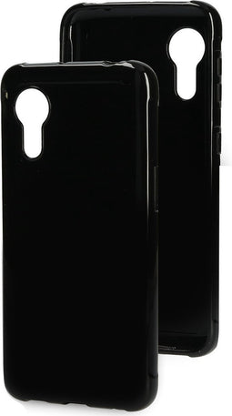 Mobiparts hoesje geschikt voor Samsung Galaxy Xcover 5 - Zacht TPU - Schokabsorberend TPU - Grip Coating - Zwart