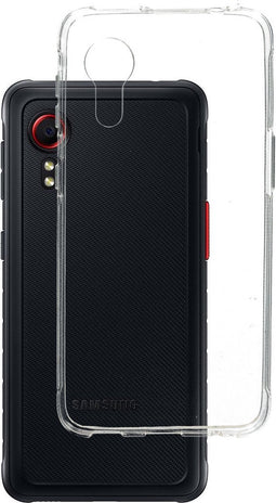 Mobiparts hoesje geschikt voor Samsung Galaxy Xcover 5 - Zacht TPU - Schokabsorberend TPU - Grip Coating - Transparant