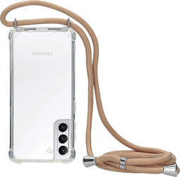 Mobiparts Lanyard Case Samsung Galaxy S21 Nude Cord