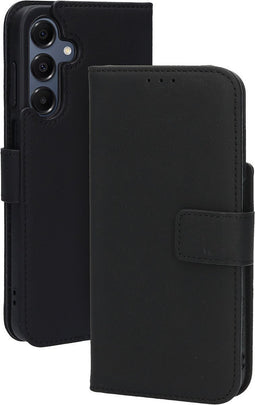 Mobiparts Leather Wallet Case geschikt voor Samsung Galaxy A16 - Zwart
