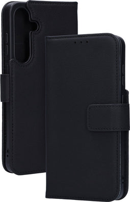Mobiparts Leather Wallet Case geschikt voor Samsung Galaxy S25 Plus - Zwart