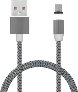 Mobiparts Magnetic Apple Lightning to USB Cable 1.5A Dark Grijs 1M