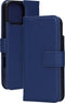 Mobiparts MagSafe Portemonnee/Boekhoesje geschikt voor Apple iPhone 16 Pro Max - Echt Leer - Magnetische Sluiting - Ruimte voor drie pasjes - Microvezel voering - Blauw