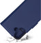 Mobiparts MagSafe Portemonnee/Boekhoesje geschikt voor Apple iPhone 16 - Echt Leer - Magnetische Sluiting - Ruimte voor drie pasjes - Microvezel voering - Blauw