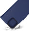 Mobiparts MagSafe Portemonnee/Boekhoesje geschikt voor Apple iPhone 16 Pro Max - Echt Leer - Magnetische Sluiting - Ruimte voor drie pasjes - Microvezel voering - Blauw