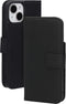 Mobiparts MagSafe Portemonnee/Boekhoesje geschikt voor Apple iPhone 15/14/13 - Echt Leer - Magnetische Sluiting - Ruimte voor drie pasjes - Microvezel voering - Zwart