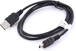 Mobiparts Mini USB to USB Kabel 2.4A 1m - Zwart (bulk)