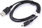 Mobiparts Mini USB to USB Kabel 2.4A 1m - Zwart (bulk)