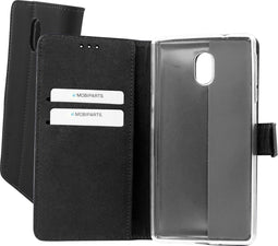 Mobiparts Premium Wallet TPU geschikt voorNokia 3 - Zwart