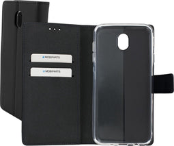 Mobiparts Premium Wallet TPU geschikt voorSamsung Galaxy J7 (2017) - Zwart