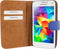 Mobiparts Premium Wallet TPU geschikt voorSamsung Galaxy S5 Mini - Blauw