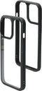 Mobiparts Rugged Clear Case geschikt voor Apple iPhone 13 Pro - Zwart Transparant