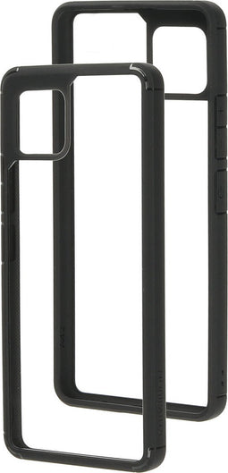 Mobiparts Rugged Clear Case geschikt voor Samsung Galaxy A42 5G - Zwart Transparant