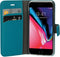 Mobiparts Saffiano Wallet Case Apple iPhone 7/8/SE (2020/2022) Turquoise