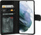 Mobiparts Samsung Galaxy S21 Jade Zwart Boekhoesje - Echt Leder - Magneetsluiting - Bookcase