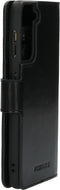 Mobiparts Samsung Galaxy S21 Jade Zwart Boekhoesje - Echt Leder - Magneetsluiting - Bookcase