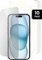 Mobiparts Screenprotector geschikt voor Apple iPhone 15 - Gehard Glas - Anti-bacterieel -