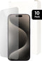 Mobiparts Screenprotector geschikt voor Apple iPhone 15 Pro - Gehard Glas - Anti-bacterieel -