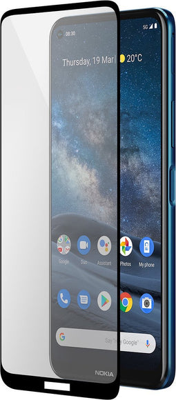 Mobiparts Screenprotector geschikt voor Nokia 8.3 - Gehard Glas - Anti-bacterieel -