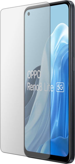 Mobiparts Screenprotector geschikt voor Oppo Reno 8 Lite - Gehard Glas - Anti-bacterieel -