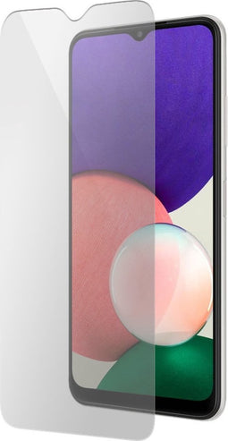 Mobiparts Screenprotector geschikt voor Samsung Galaxy A22 5G - Gehard Glas - Anti-bacterieel -