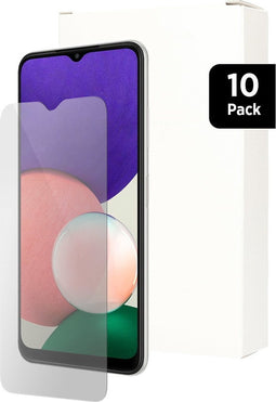 Mobiparts Screenprotector geschikt voor Samsung Galaxy A22 5G - Gehard Glas - Anti-bacterieel -