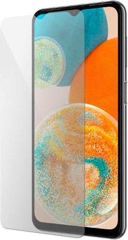 Mobiparts Screenprotector geschikt voor Samsung Galaxy A23 - Gehard Glas - Anti-bacterieel -
