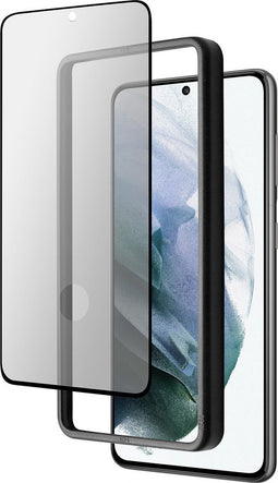 Mobiparts Screenprotector geschikt voor Samsung Galaxy S21 - Gehard Glas - Anti-bacterieel -