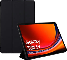 Mobiparts Tablet Stand Case geschikt voor geschikt voor Samsung Galaxy Tab S9/S9 FE - Zwart