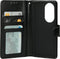 Mobiparts Telefoonhoesje geschikt voor Oppo Reno 10 Pro Hoesje | Mobiparts Classic Wallet Bookcase Portemonnee | Pasjeshouder voor 3 Pasjes | Telefoonhoesje voor Pinpas / OV Kaart / Rijbewijs - Zwart
