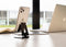 Mobiparts Telefoonhouder Tafel en Bureau - Verstelbaar - Universele Telefoonstandaard - Aluminium - 270 graden verstelbaar - Antislip voetjes - Broekzak formaat - Zwart