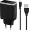 Mobiparts Universele Oplader - 12W/2.A - Smart IC - 2 USB aansluitingen - Geschikt voor o.a. Apple en Samsung incl. 1m MFi Lighting Kabel - Zwart