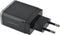 Mobiparts Universele Oplader - 12W/2.A - Smart IC - 2 USB aansluitingen - Geschikt voor o.a. Apple en Samsung + Micro USB Kabel - Zwart