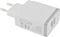 Mobiparts Universele Oplader - 12W/2.A - Smart IC - 2 USB aansluitingen - Geschikt voor o.a. Apple en Samsung incl. 1m MFi Lighting Kabel - Wit